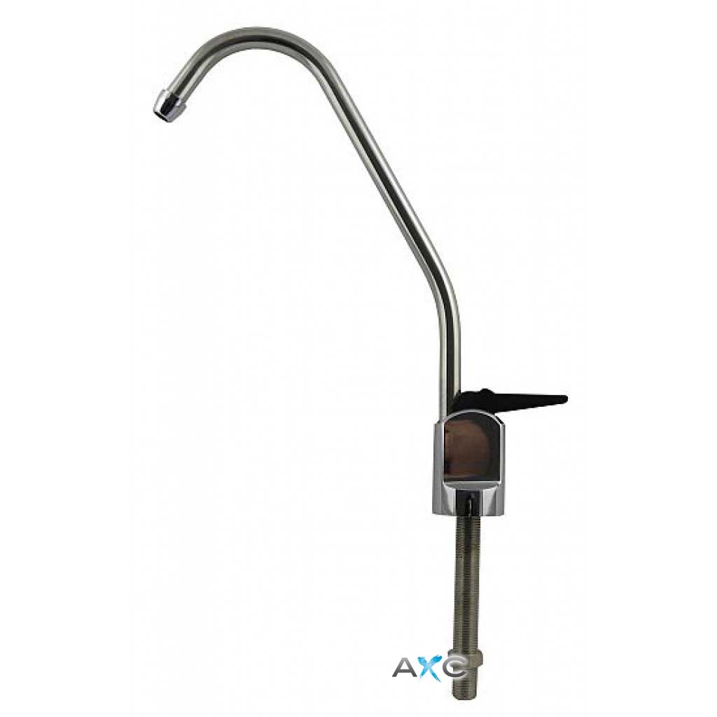 One way swan neck lever tap